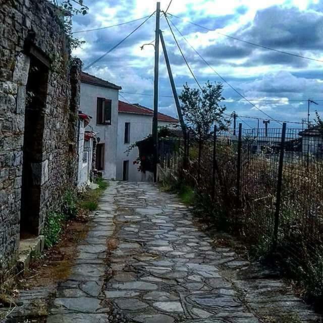 Atrium - Lafkos Villa Exterior foto